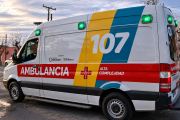 Adolescente de 14 años sufrió graves heridas al chocar en moto contra un camión en Iglesia y fue trasladado en código rojo a San Juan